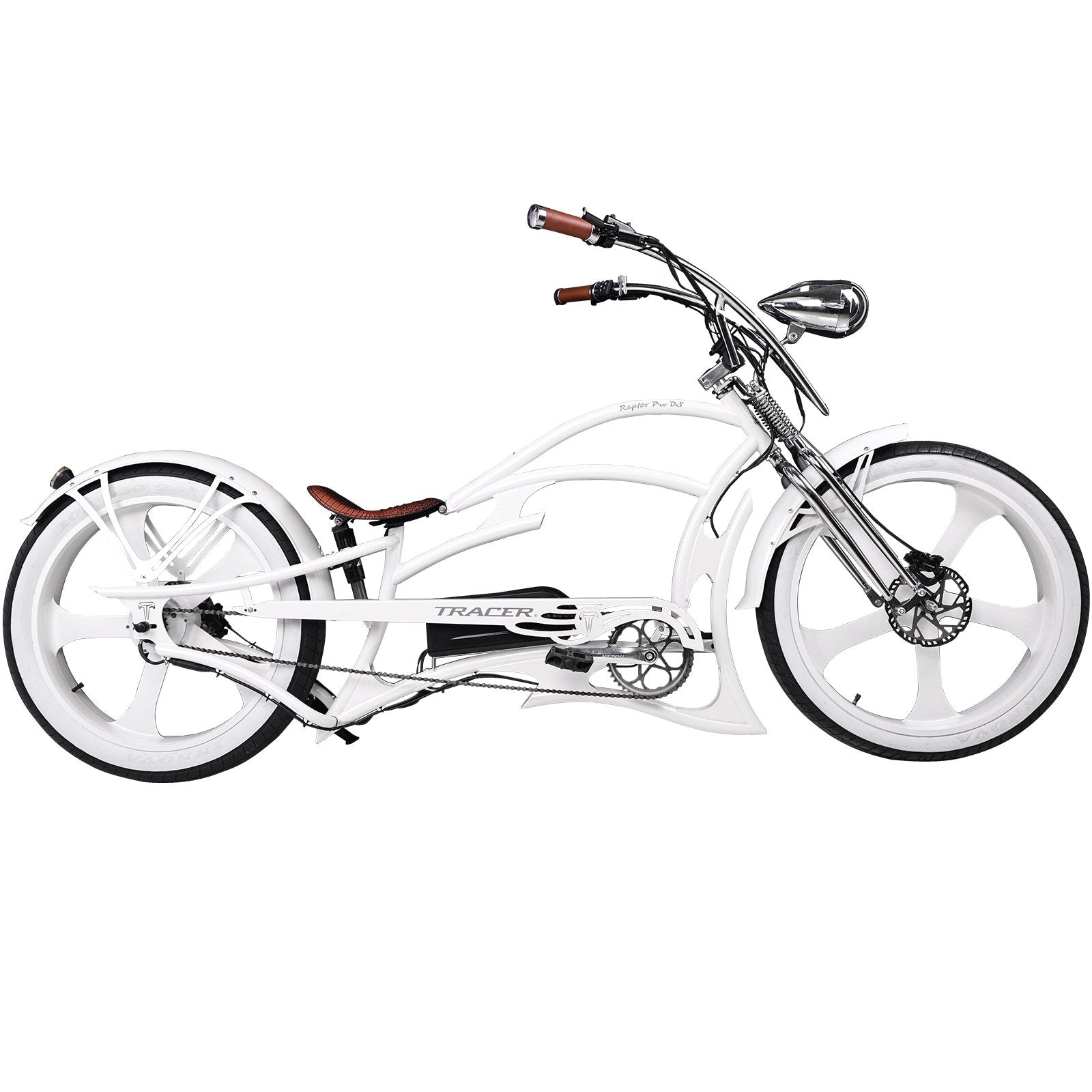 Tracer 26" RAPTOR PRO DS 800W 48V Stretch Cruiser Electric Bike