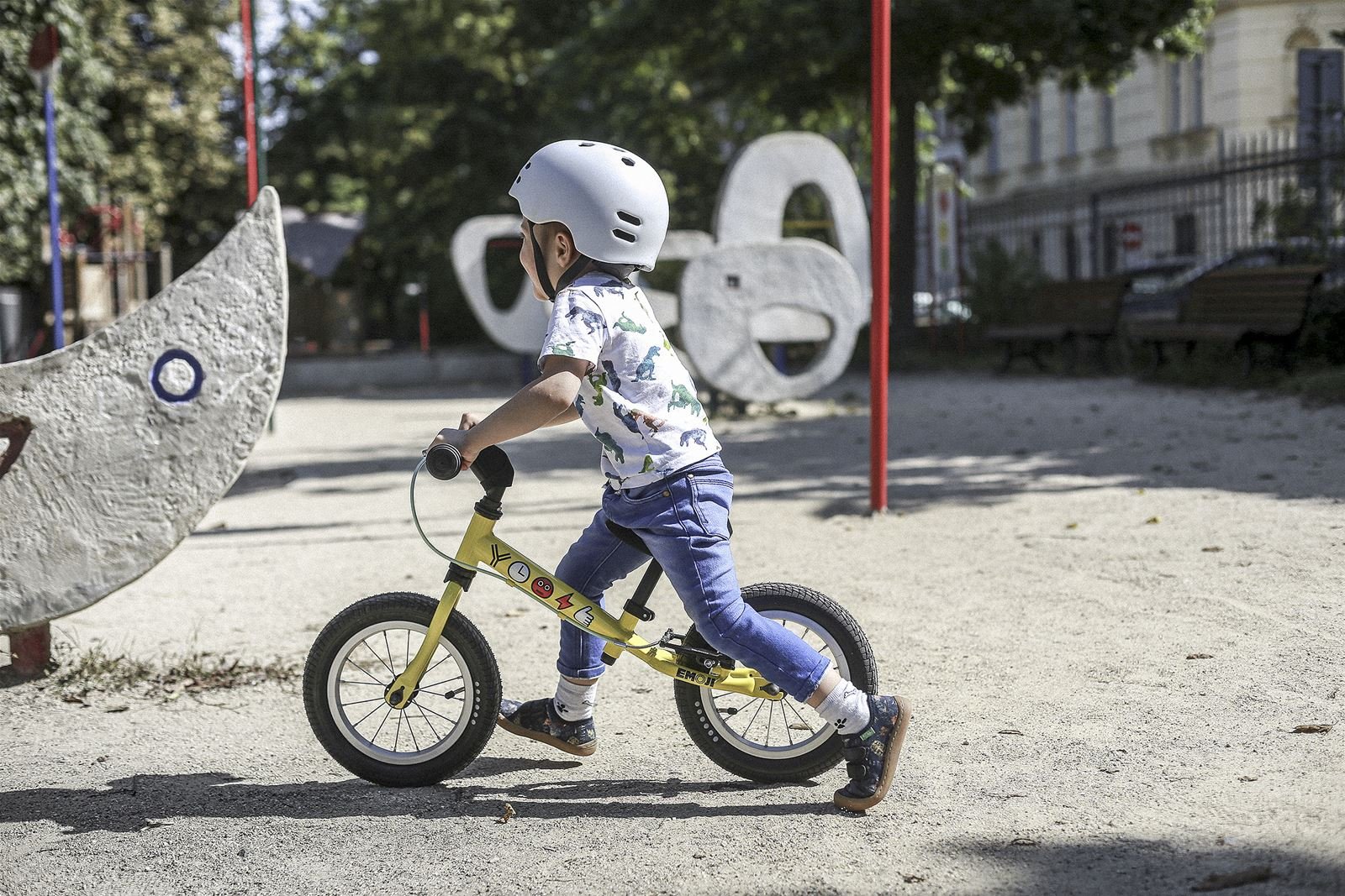 2022 Yedoo TooToo EMOJI Collection 12" Kids' Lightweight Balance Bike - Upzy.com