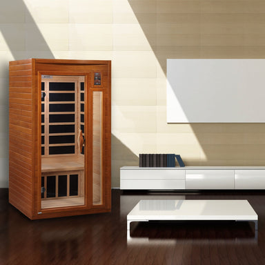 Golden Designs Dynamic DYN-6106-01 BARCELONA ELITE Ultra Low EMF 1-2 Person FAR Infrared Sauna - Upzy.com