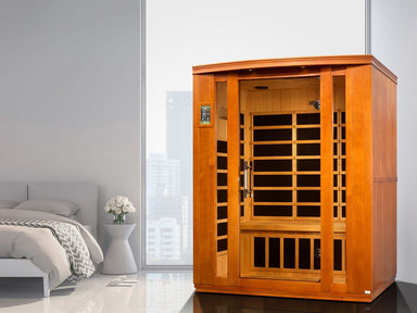 Golden Designs Dynamic DYN-6306-02 "BELLAGIO" Low EMF 3 Person Infrared Sauna - Upzy.com