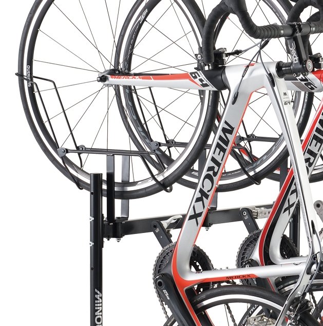 Minoura DS-4200 Bike Display Stand, 3 Bicycles, Adjustable Bar Height - Upzy.com