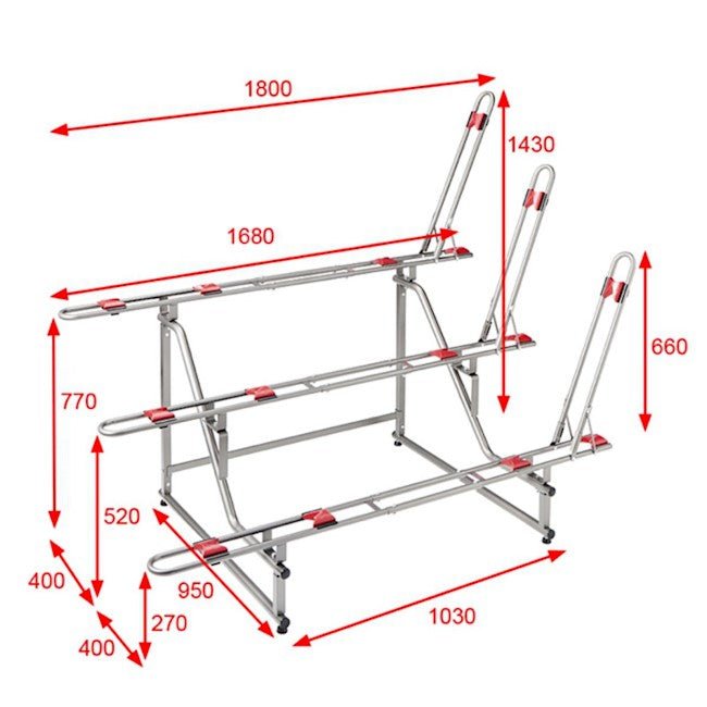 Minoura EBS-3 Bike Display Stand Holds 3 Bicycles - Upzy.com