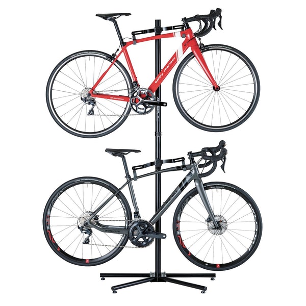 Minoura P-500AL-7S Free Standing Multi-Level Double Bike Stand 2 Bicycles - Upzy.com