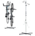 Minoura P-600AL-6S Free Standing Vertical Storage Double Bike Stand 2 Bicycles - Upzy.com