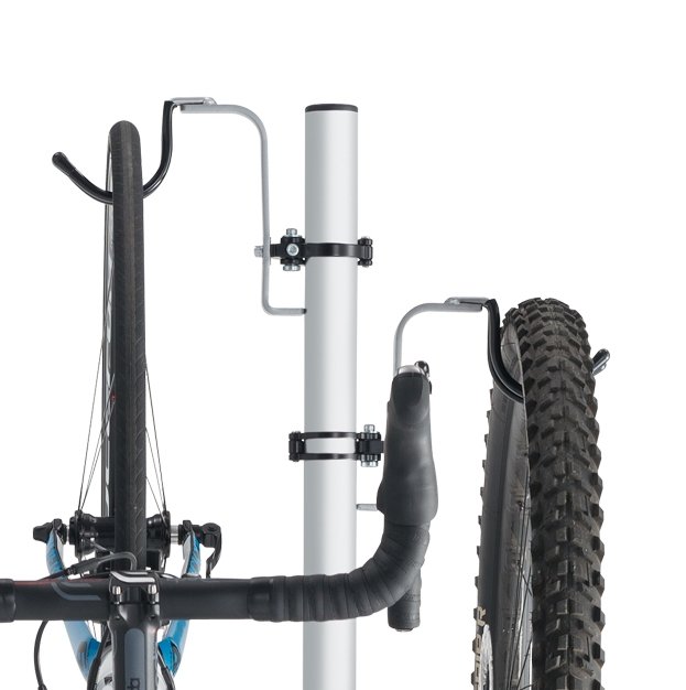 Minoura P-600AL-6S Free Standing Vertical Storage Double Bike Stand 2 Bicycles - Upzy.com