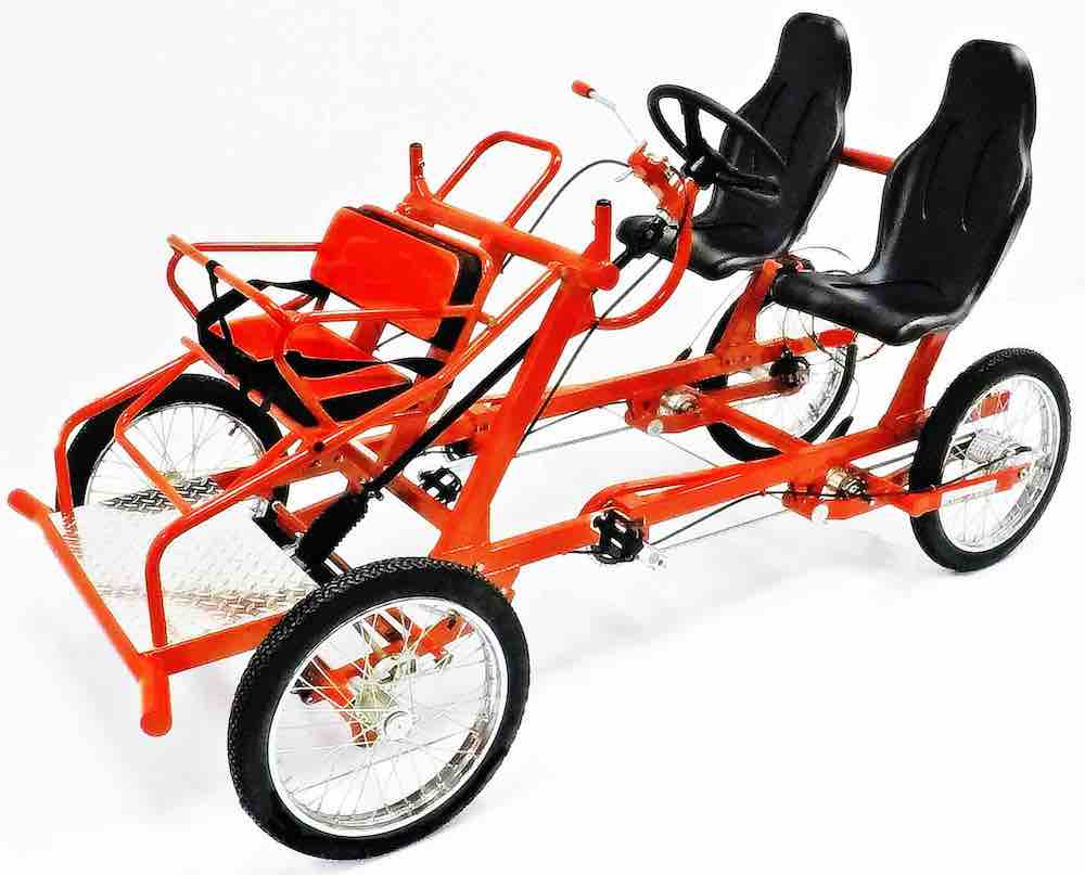 The Only Seven Person Tricycle - Hammacher Schlemmer