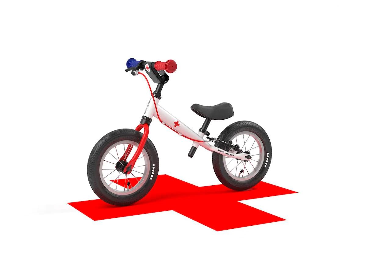 Yedoo TooToo RESCUE Collection 12" Kids' Lightweight Balance Bike, Ages 2+ - Upzy.com